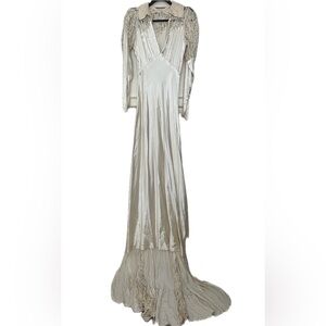 1930’s Satin Antique Wedding Dress